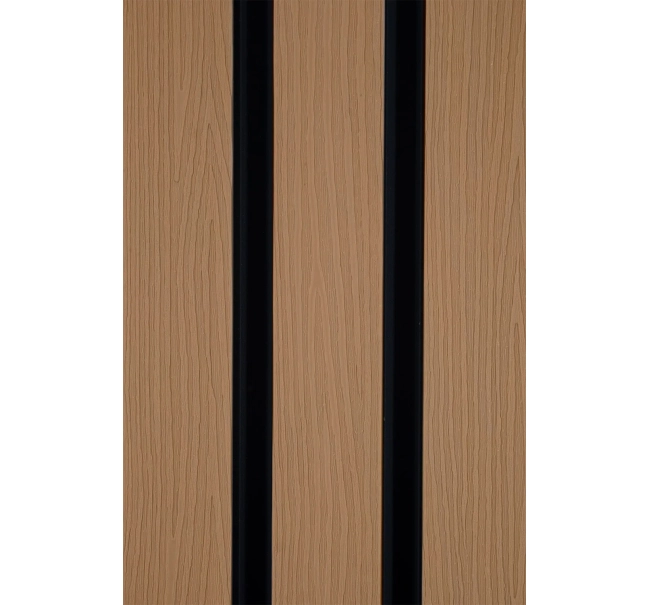 WPC homlokzati panel JUHAR/FEKETE, 219x2900 mm, hullámos textúra, half co-extrusion (0,63 m²)