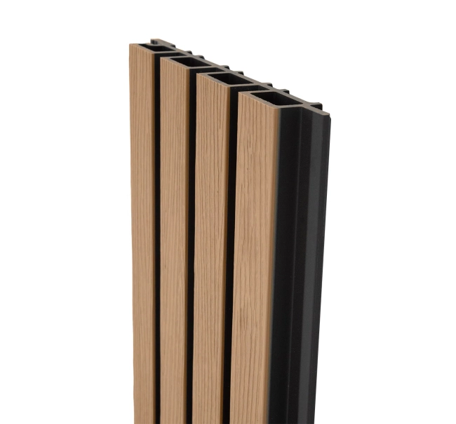 WPC homlokzati panel JUHAR/FEKETE, 219x2900 mm, hullámos textúra, half co-extrusion (0,63 m²)