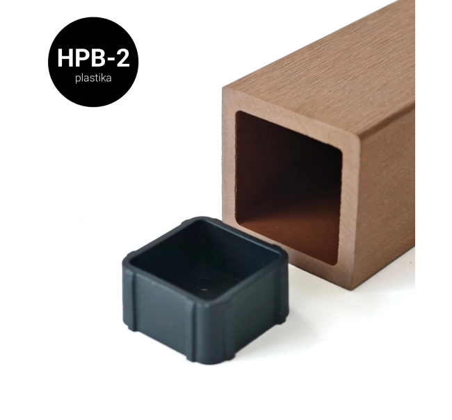 Montažni nosači od tvrde plastike za WPC drvene brisoleje (2 kom)