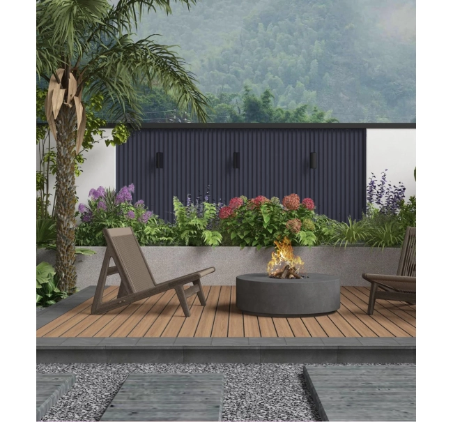 WPC facade panel, 219x26x2900 mm, ANTHRACITE (RAL 7016) (0.63 m²)