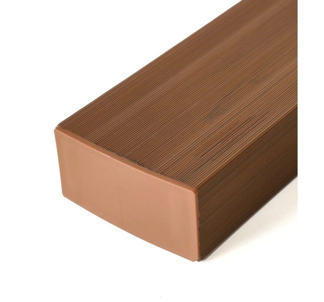 End cap for wooden brise-soleil slats, 100x53 mm, BROWN, plastic