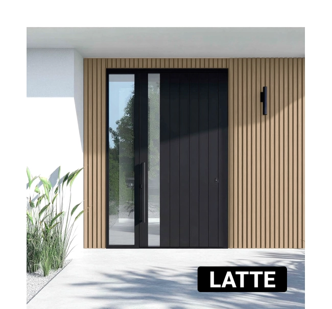 WPC facade cladding HAZELNUT, 219x2900 mm, wood grain texture (0.63 m²)