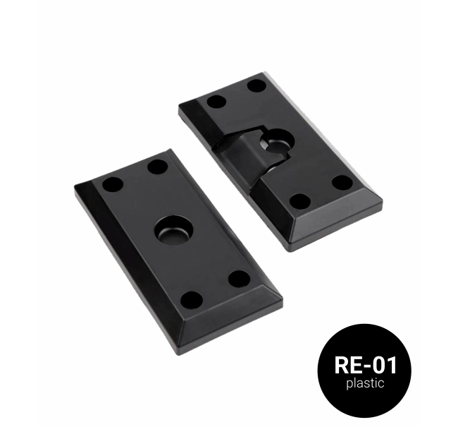 Profile for rotating horizontal WPC slats, RE-01