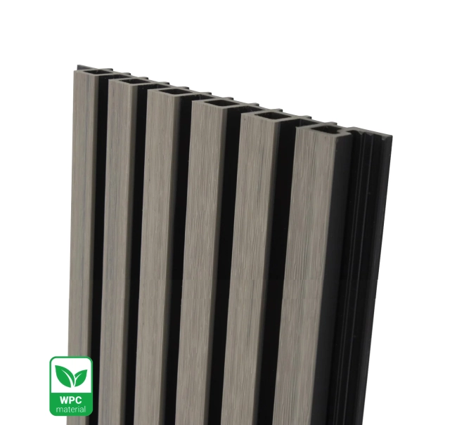 WPC fasadni panel, 223x26x2900 mm, SIVO s črnimi fugami, 6 rešetk (0,64 m²)
